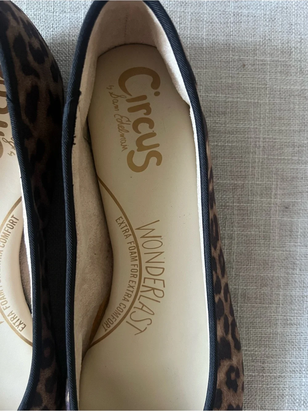 Circus by Sam Edelman women’s office casual Leopard Print Ballet Flats, size 9.5